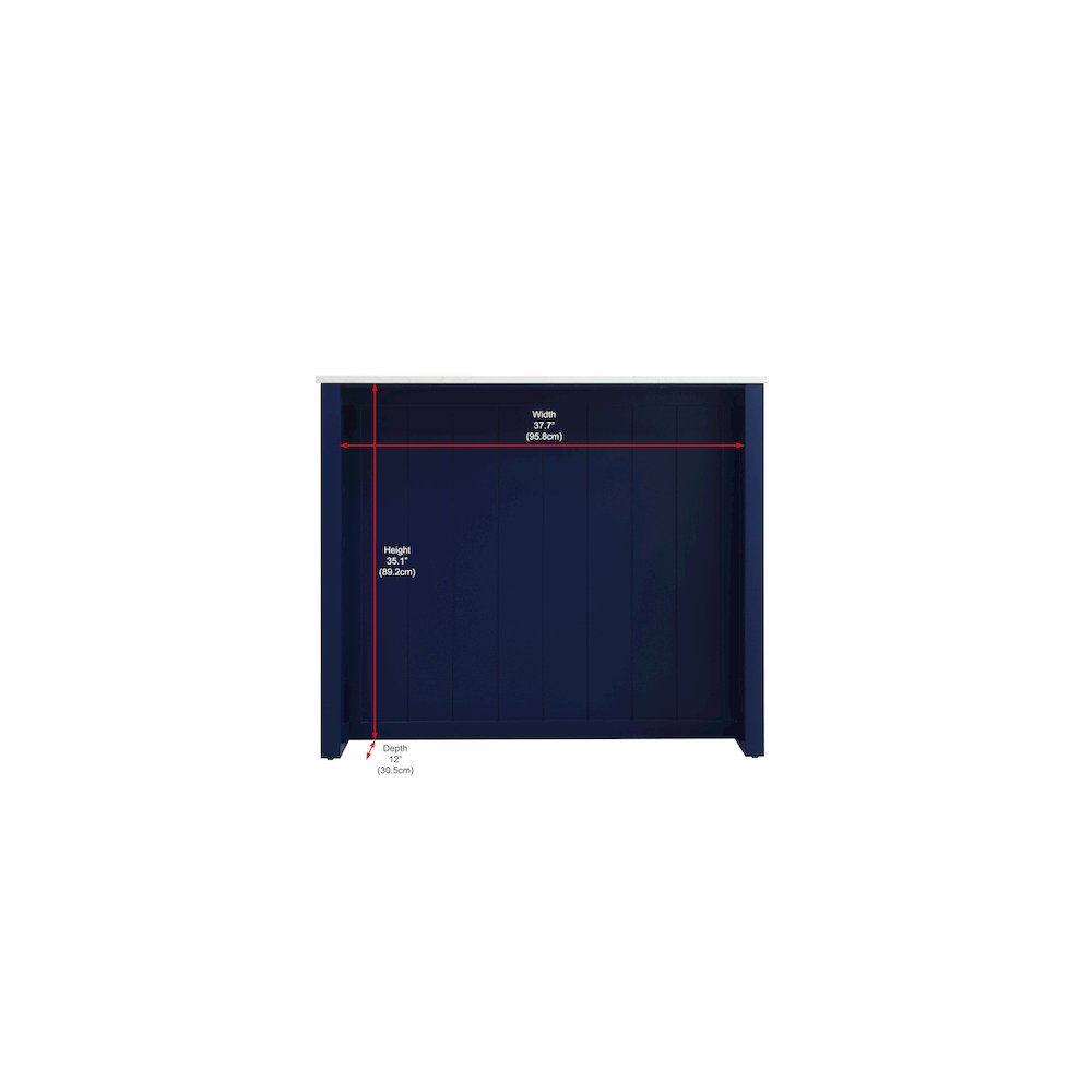 42 inch Kitchen Island in Blue