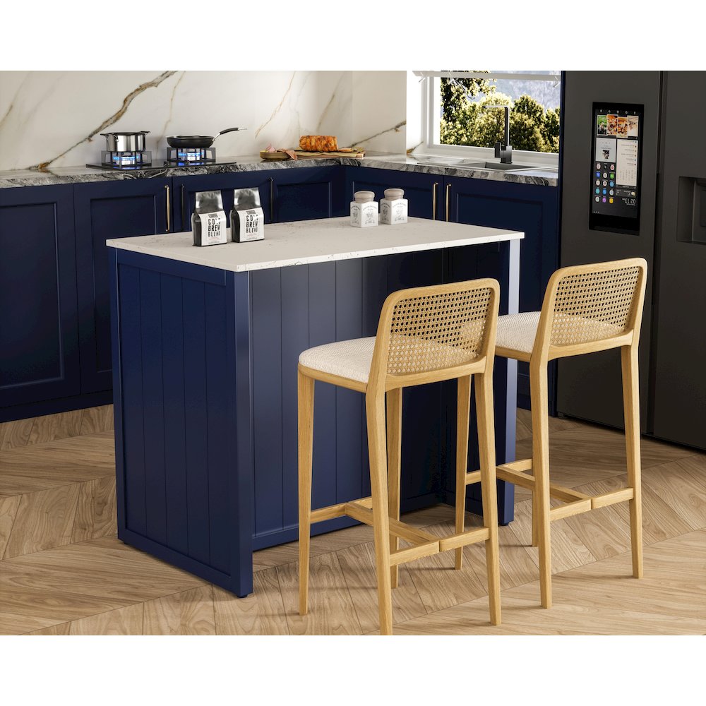 42 inch Kitchen Island in Blue