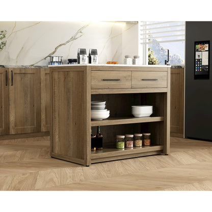 42 inch Kitchen Island in Natural Oak