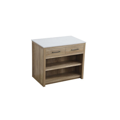 42 inch Kitchen Island in Natural Oak
