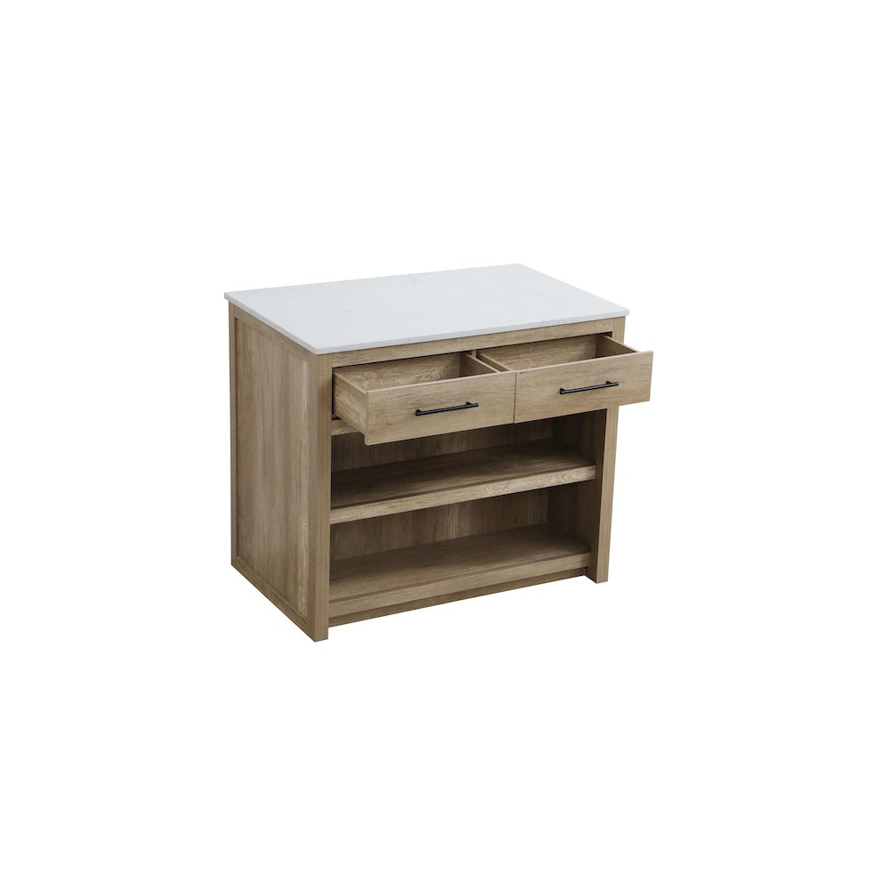 42 inch Kitchen Island in Natural Oak