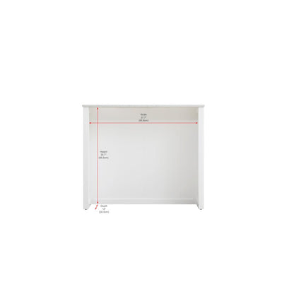 42 inch Kitchen Island in White