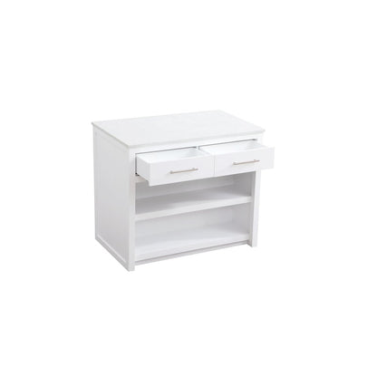42 inch Kitchen Island in White