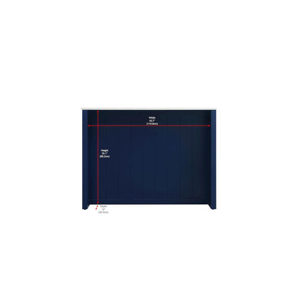 48 inch Kitchen Island in Blue