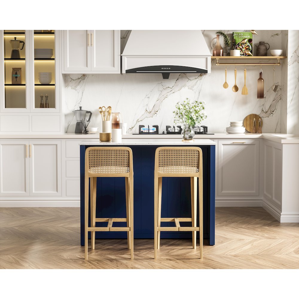 48 inch Kitchen Island in Blue