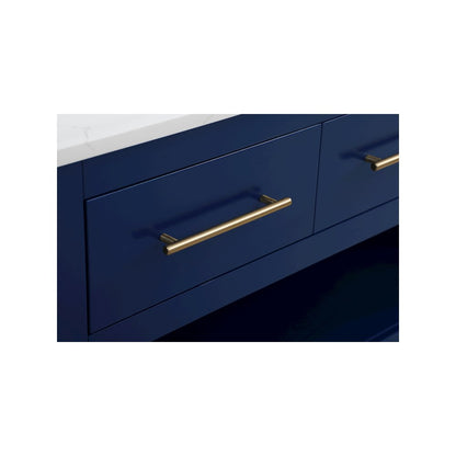 48 inch Kitchen Island in Blue