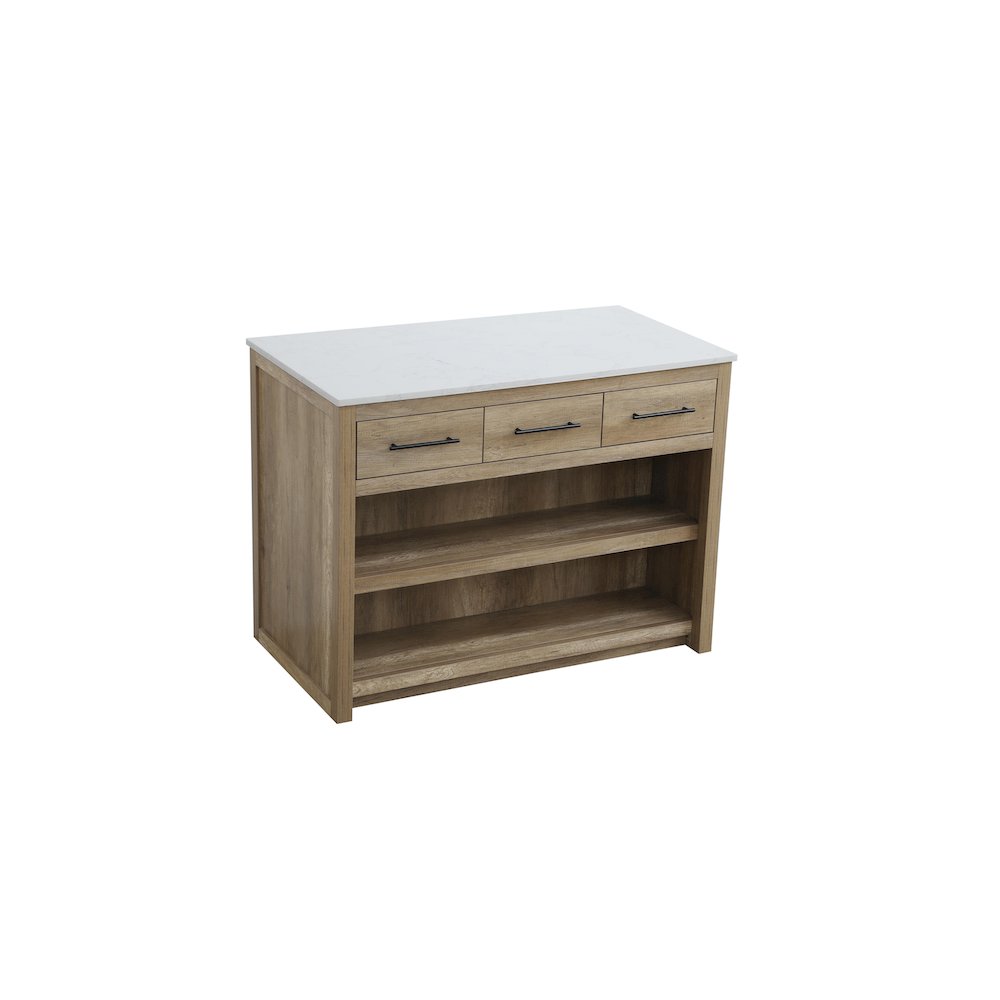 48 inch Kitchen Island in Natural Oak