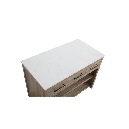 48 inch Kitchen Island in Natural Oak