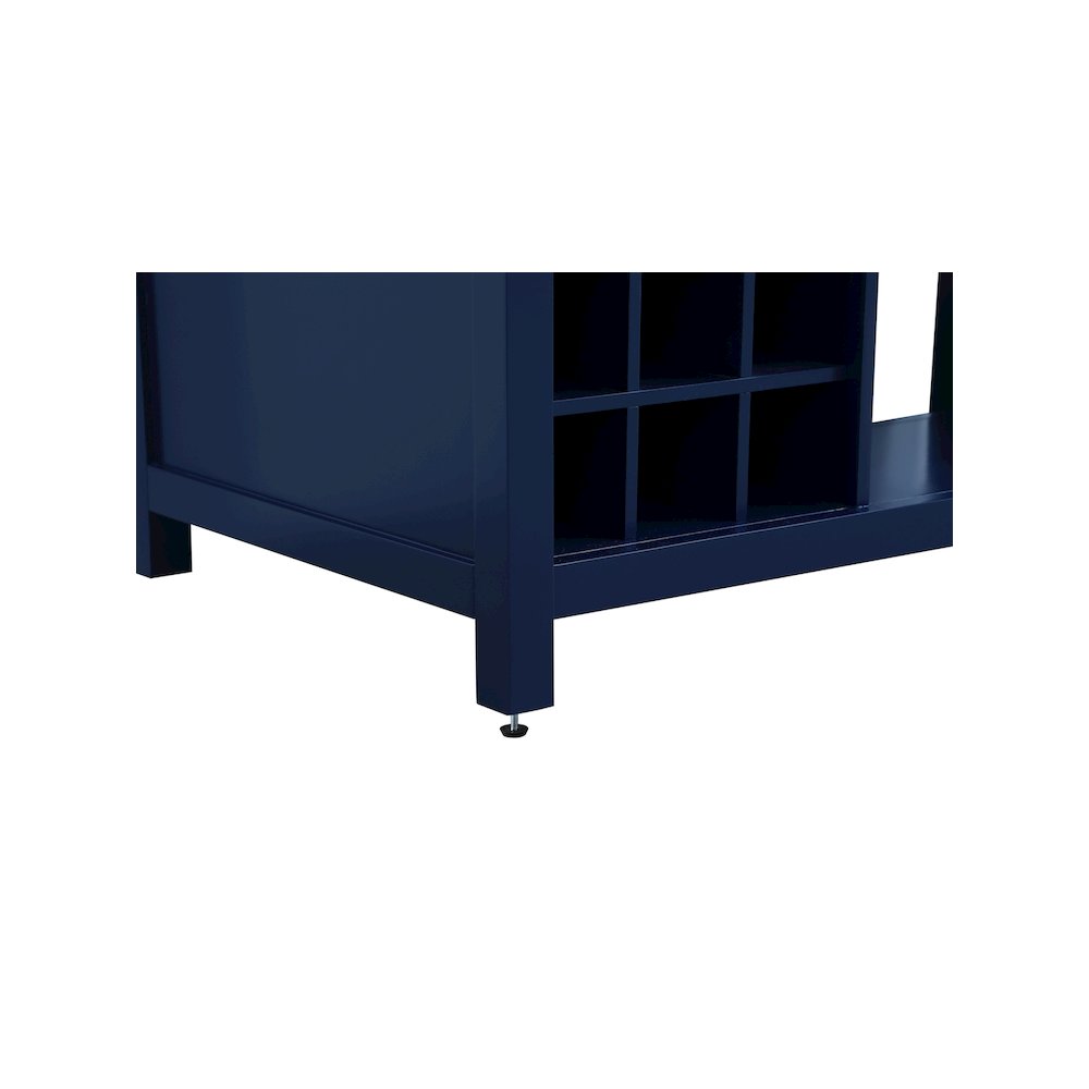48 inch Kitchen Island in Blue