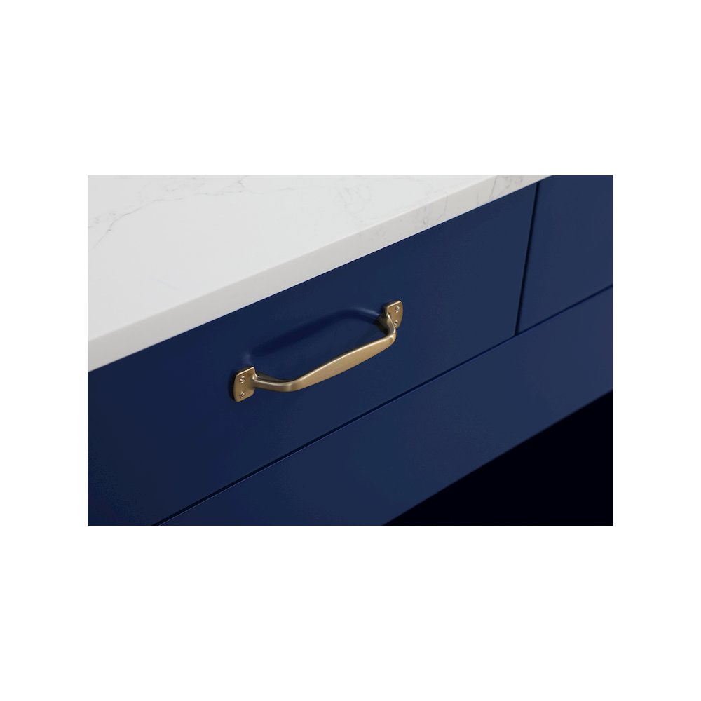 48 inch Kitchen Island in Blue