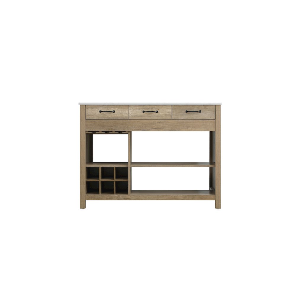 48 inch Kitchen Island in Natural Oak