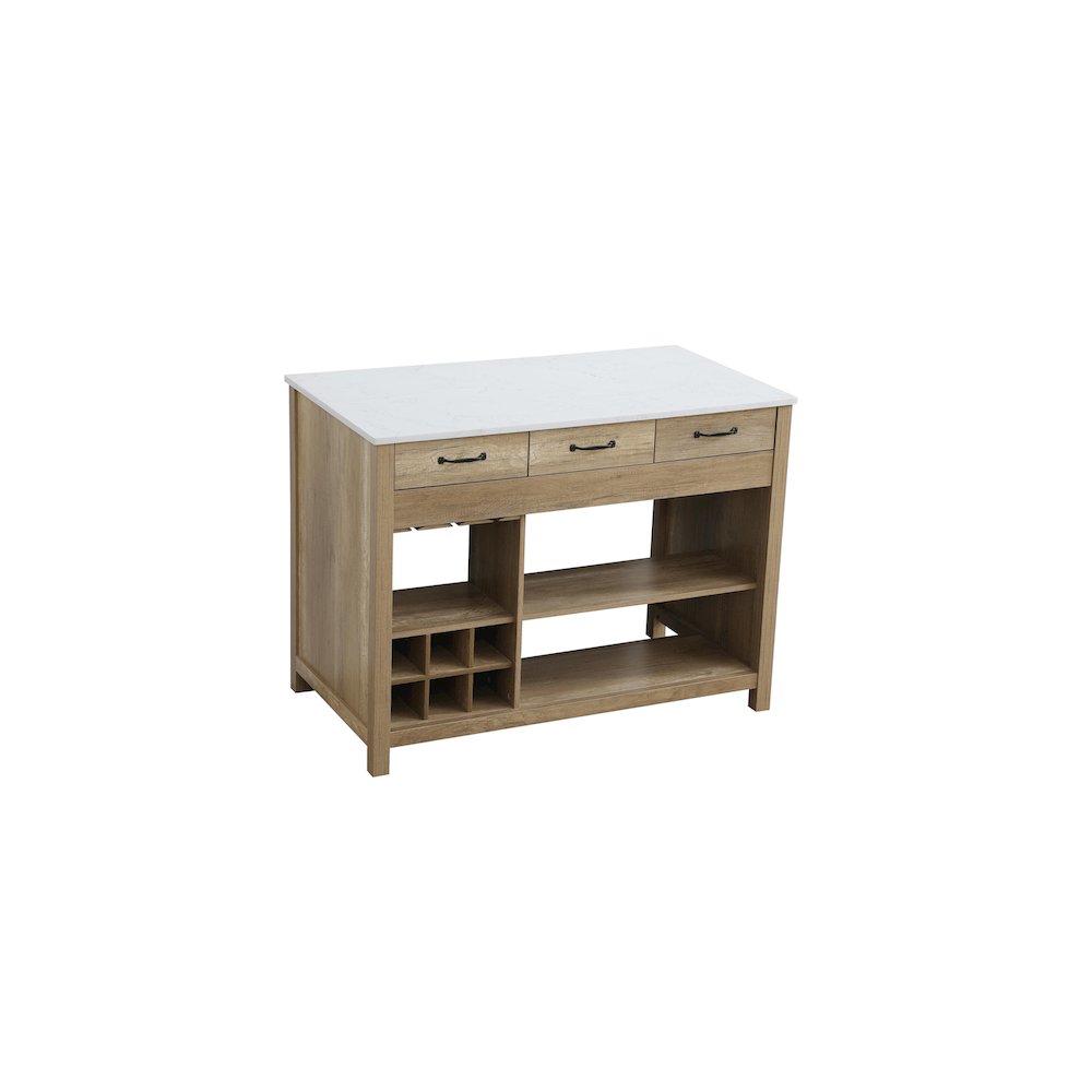 48 inch Kitchen Island in Natural Oak