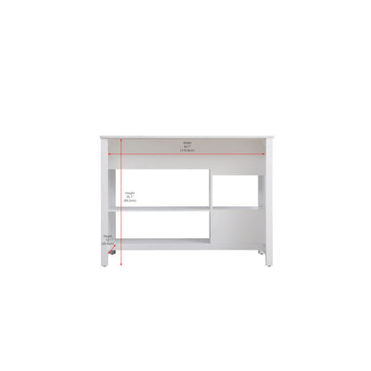 48 inch Kitchen Island in White