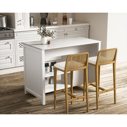 48 inch Kitchen Island in White