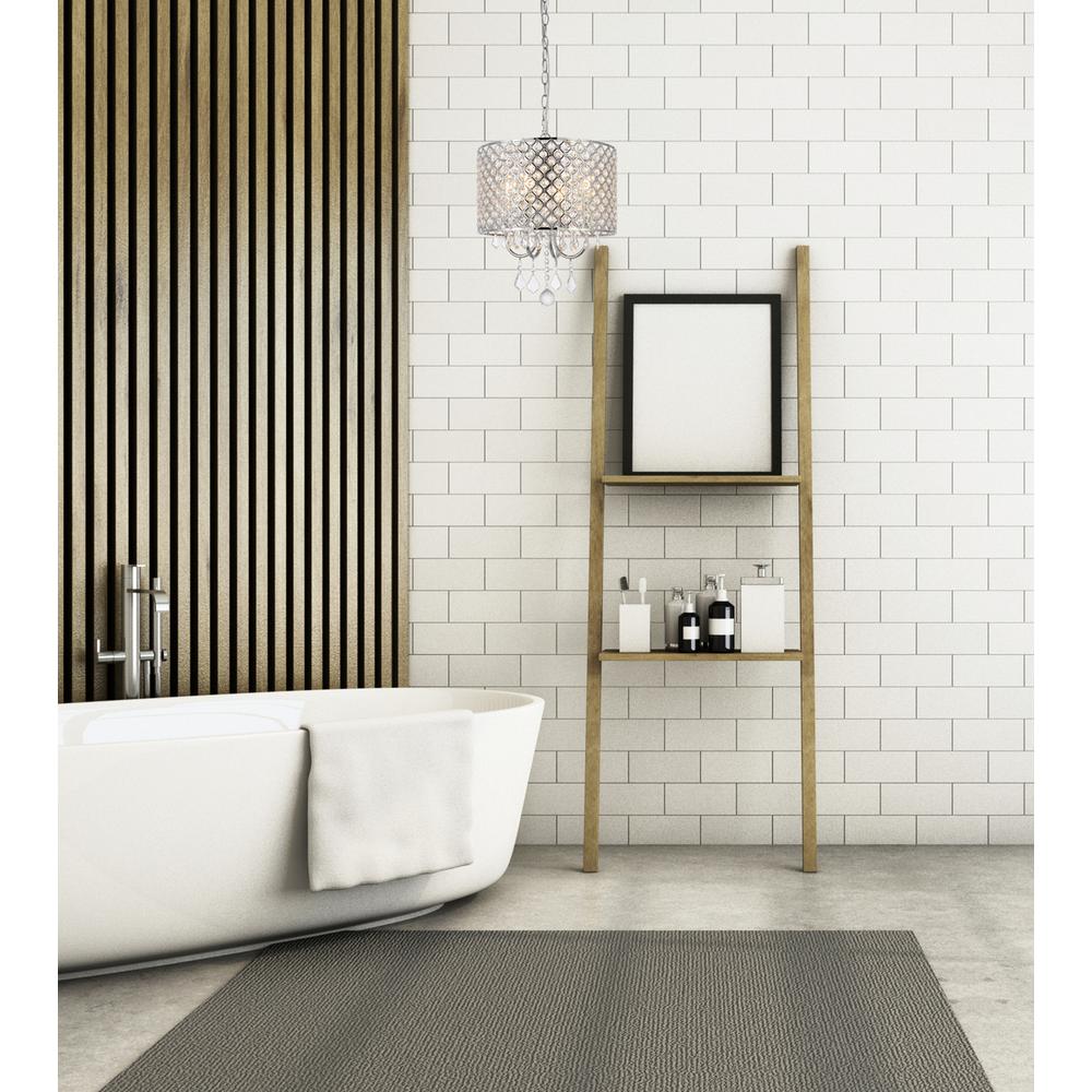 Axl 24 inch pendant in brass with clear shade