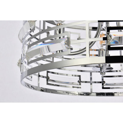 Kennedy 16.5 inch pendant in chrome