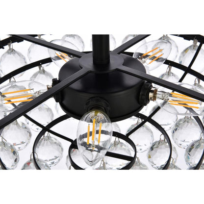 Emilia 18 inch pendant in black