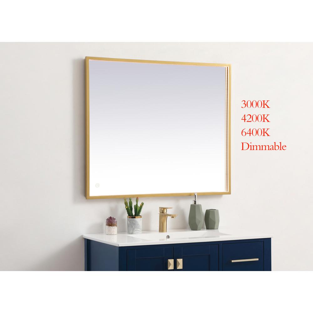Pier 30x36 inch LED mirror with adjustable color temperature