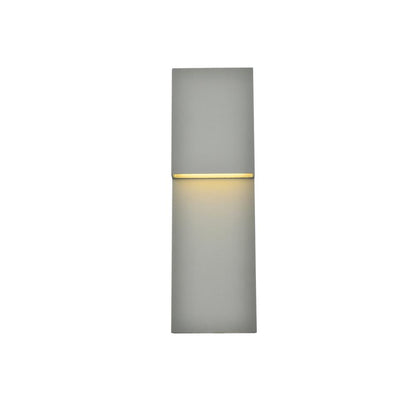 Raine Integrated LED wall sconce in silver