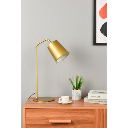 Leroy 1 light brass table lamp
