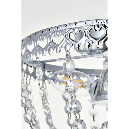 Kylie 10 inch flush mount in chrome