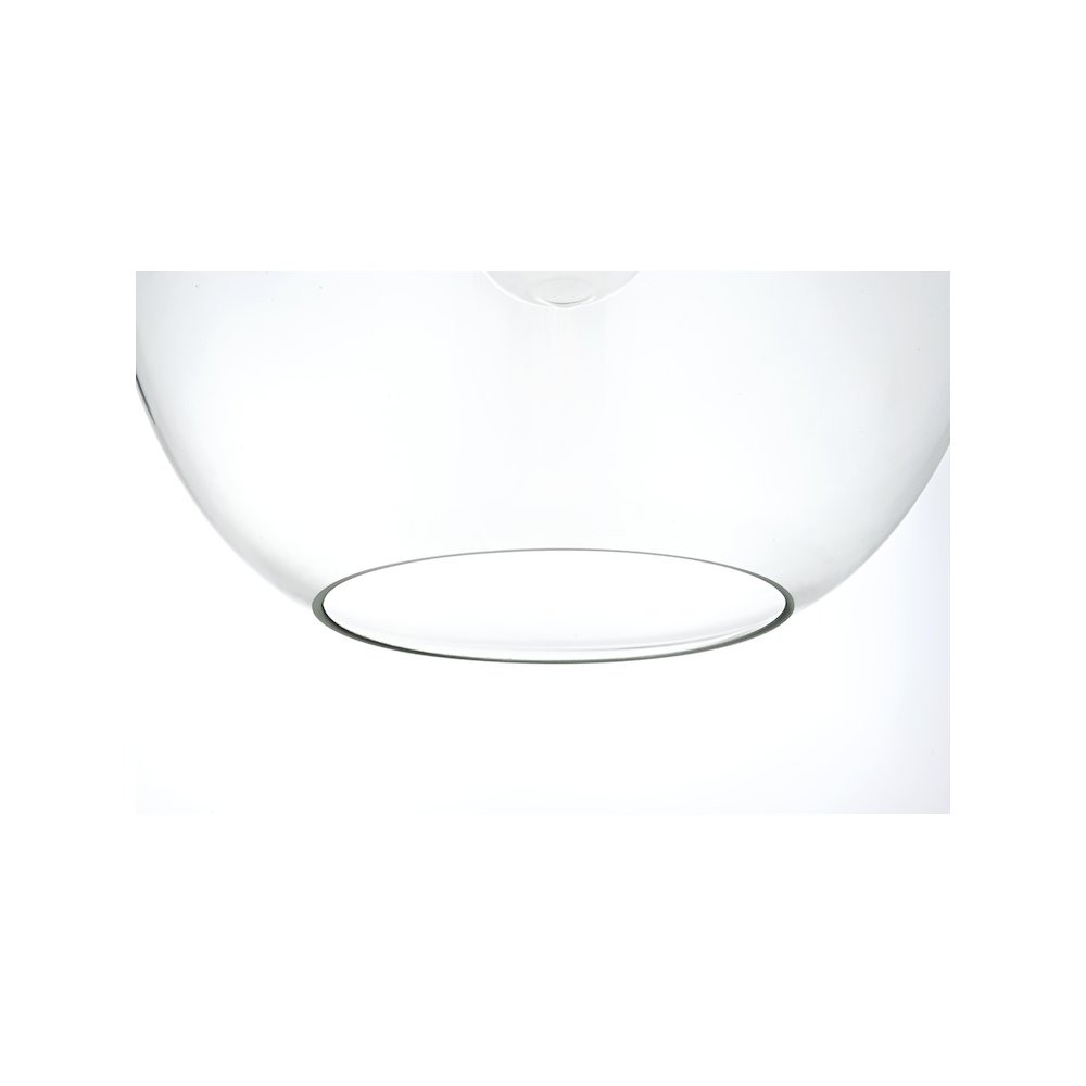 Baxter 12 Inch Pendant Clear Shade in Satin Gold