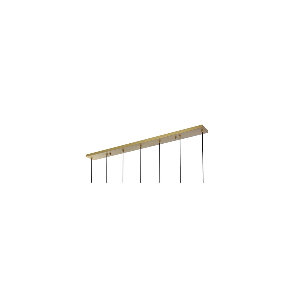 Baxter 54 Inch Pendant Clear Shade in Satin Gold