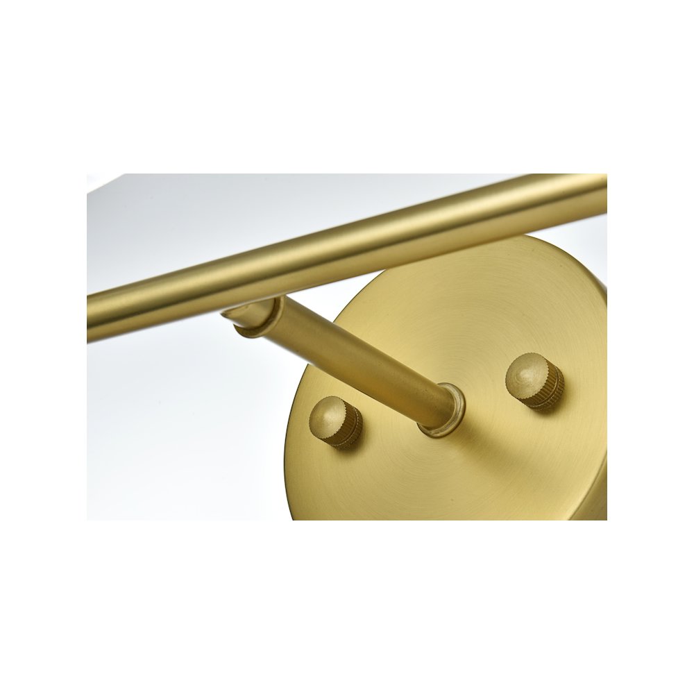 Gene 2 Light Satin Gold and Clear Glass Wall Sconce