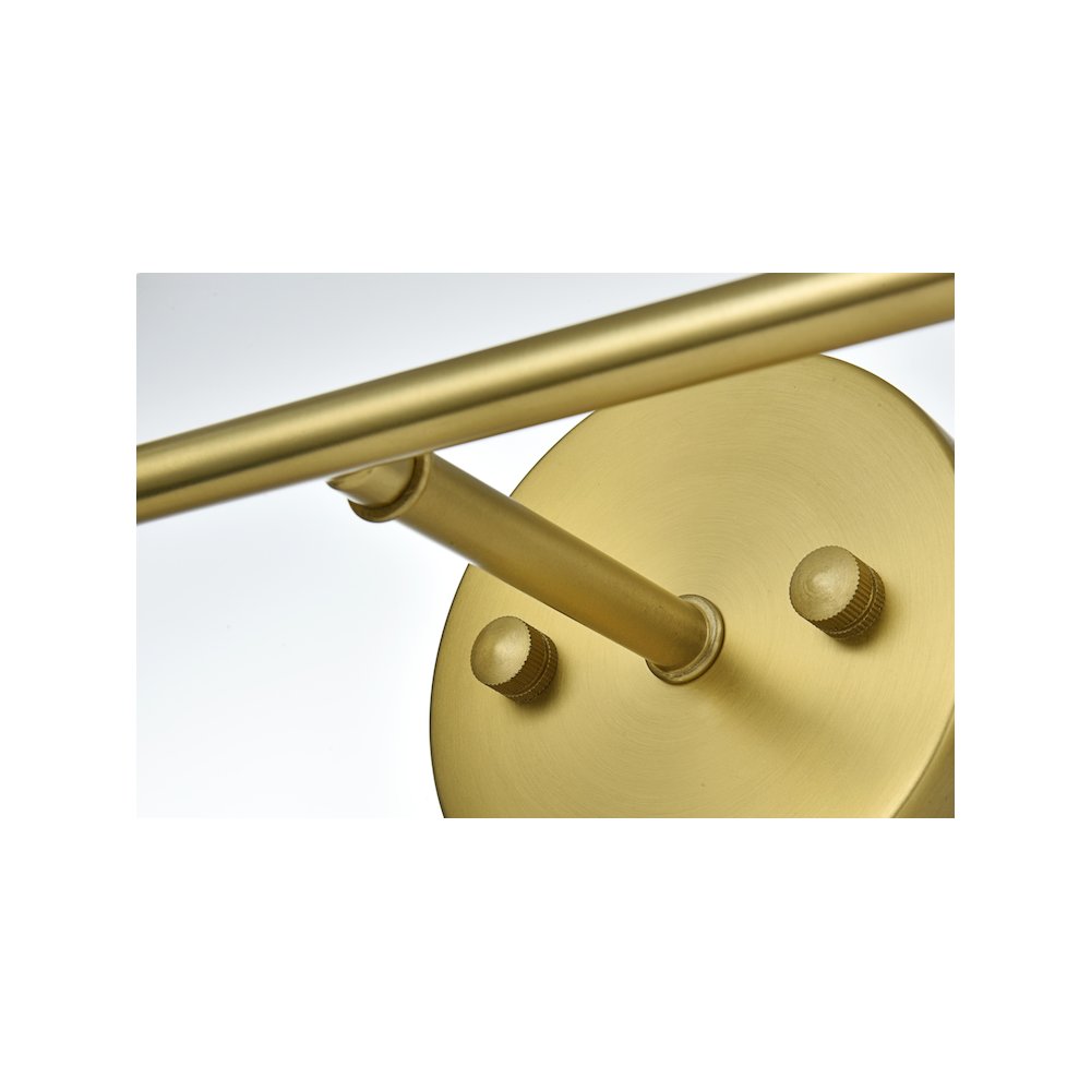 Collier 2 Light Satin Gold and Clear Glass Wall Sconce