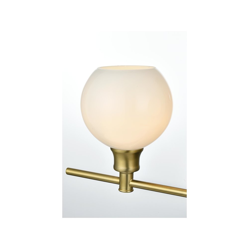 Collier 2 Light Satin Gold and Frosted White Glass Wall Sconce