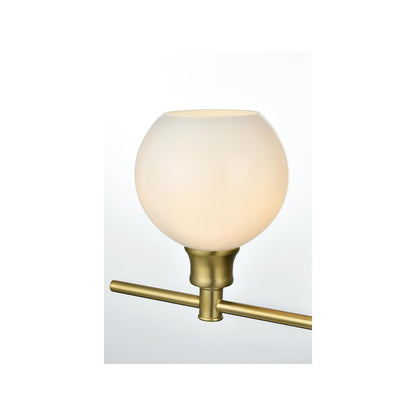 Collier 2 Light Satin Gold and Frosted White Glass Wall Sconce