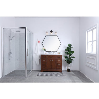 Gene 3 light Black and Clear glass Wall sconce