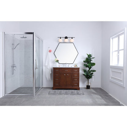 Collier 3 light Black and Frosted white glass Wall sconce