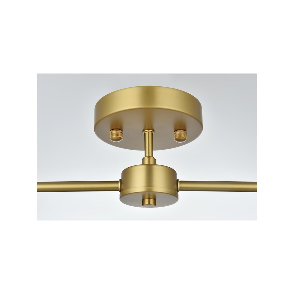 Zane 21.5 Inch Flush Mount in Satin Gold