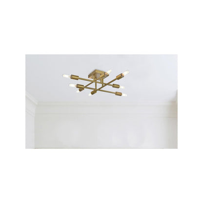 Script 19 Inch Flush Mount in Satin Gold