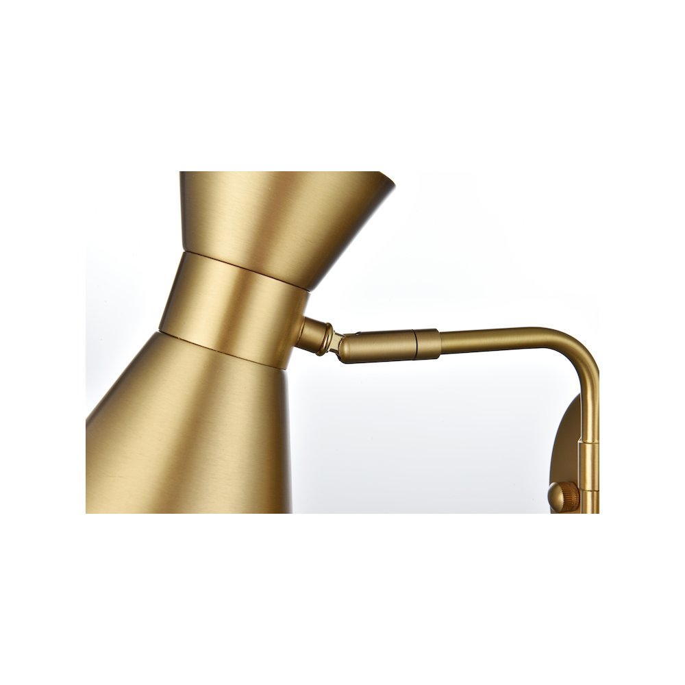 Halycon 6 Inch Wall Sconce in Satin Gold