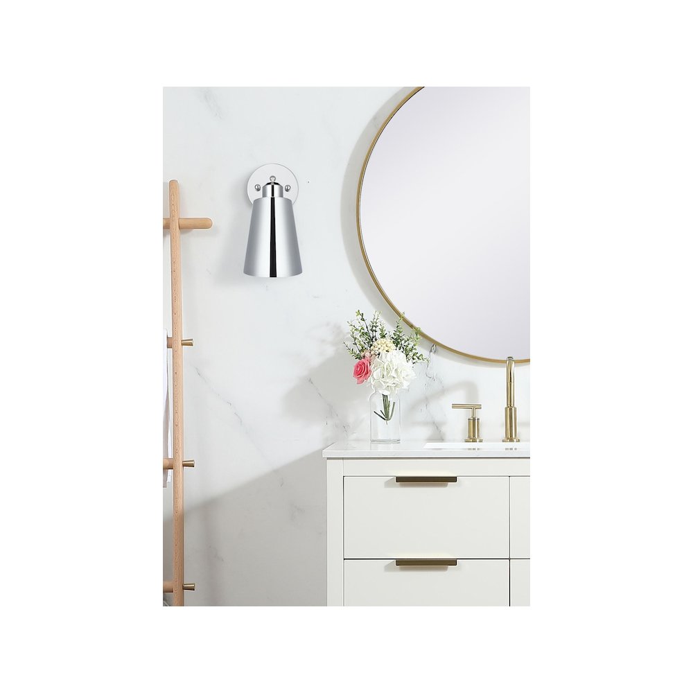Halycon 5 Inch Wall Sconce in Chrome