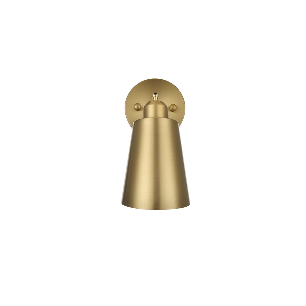 Halycon 5 Inch Wall Sconce in Satin Gold