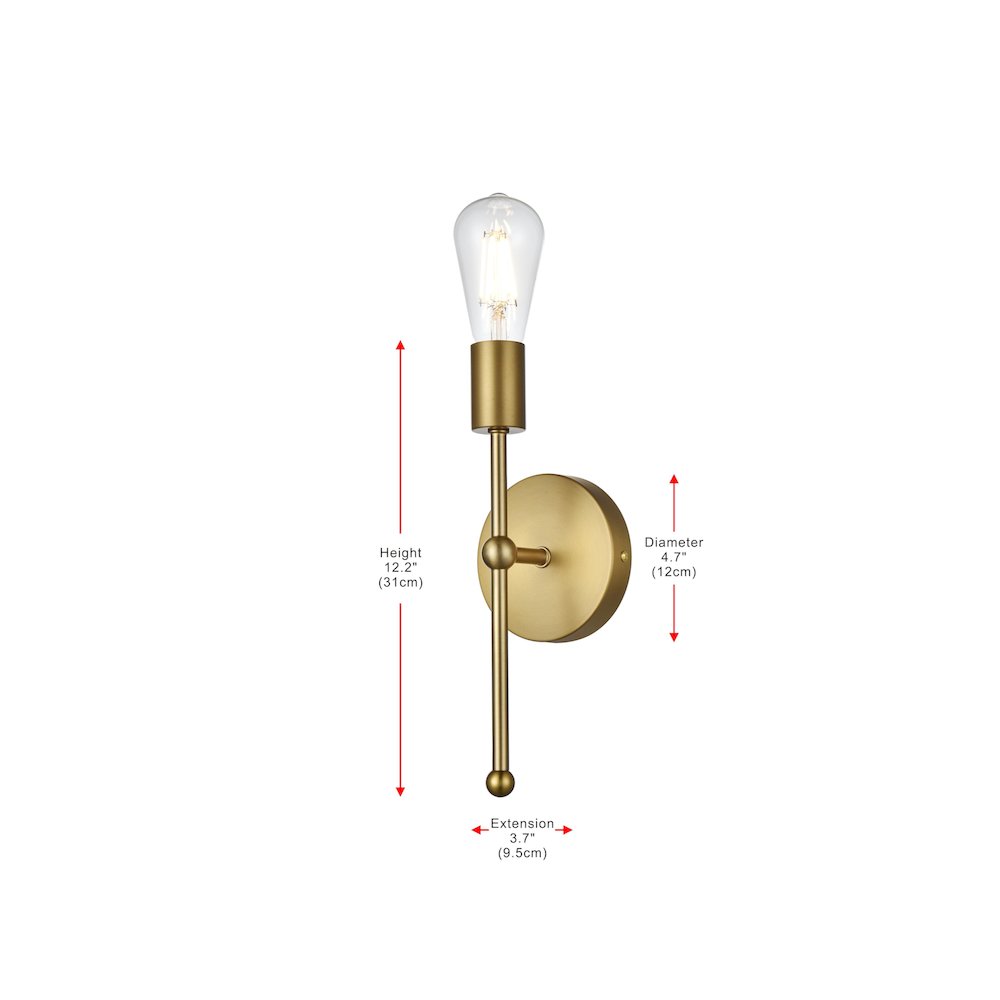 Keely 4.5 Inch Wall Sconce in Satin Gold