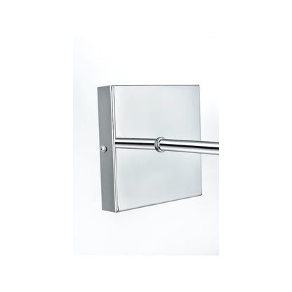 Neri 6 Inch Wall Sconce White Shade in Chrome