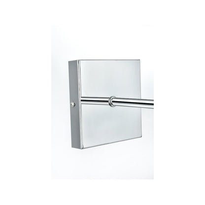 Neri 6 Inch Wall Sconce White Shade in Chrome