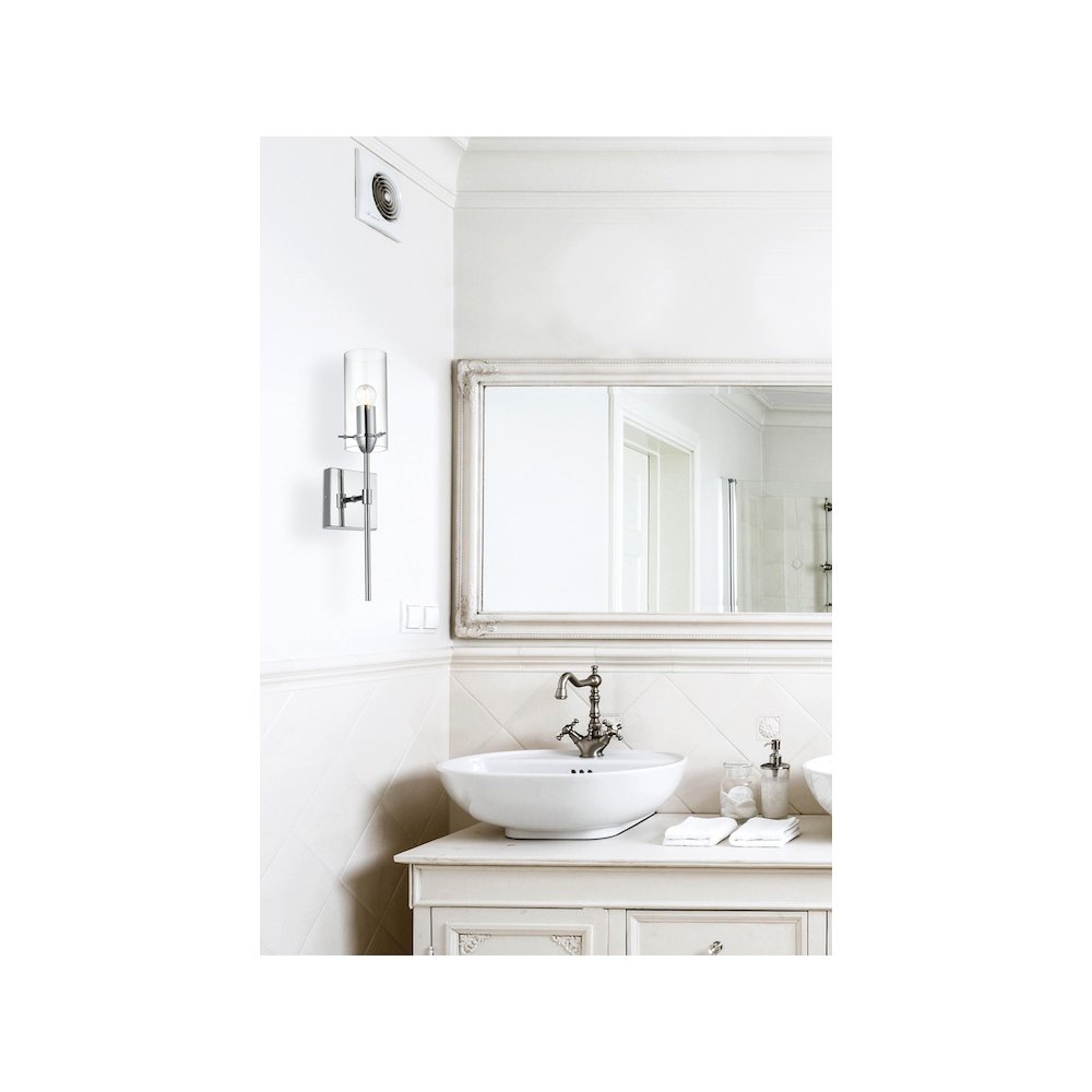 Elsreth 4.5 Inch Wall Sconce Clear Shade in Chrome