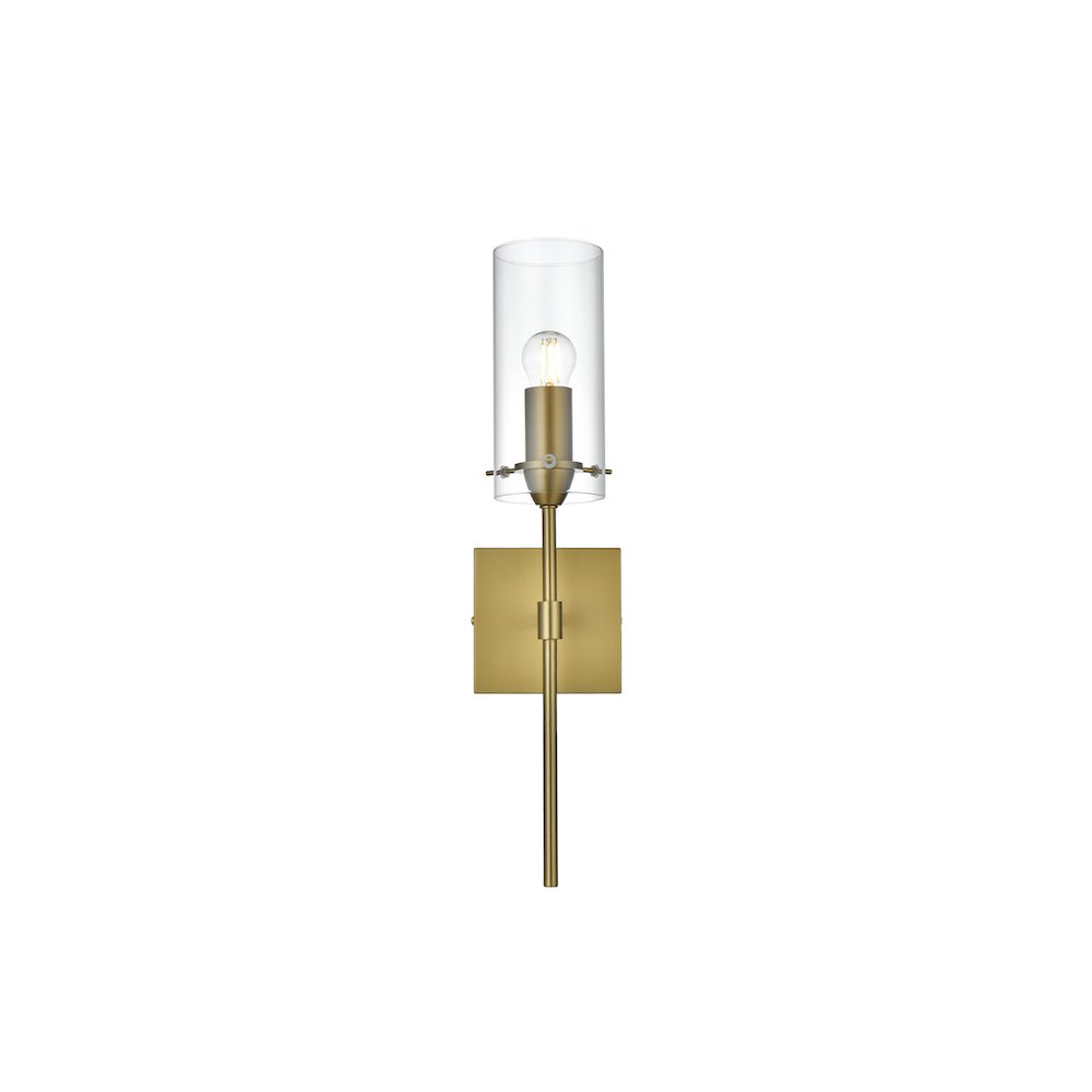 Elsreth 4.5 Inch Wall Sconce Clear Shade in Satin Gold