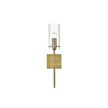 Elsreth 4.5 Inch Wall Sconce Clear Shade in Satin Gold