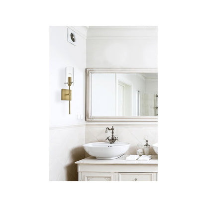 Elsreth 4.5 Inch Wall Sconce Clear Shade in Satin Gold