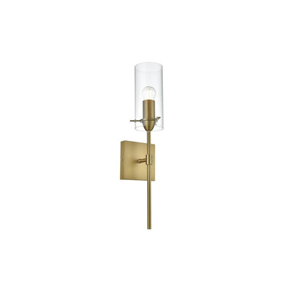 Elsreth 4.5 Inch Wall Sconce Clear Shade in Satin Gold