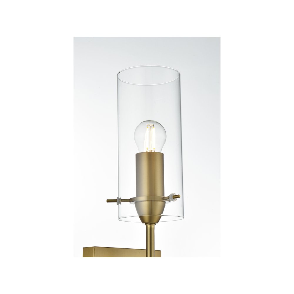 Elsreth 4.5 Inch Wall Sconce Clear Shade in Satin Gold