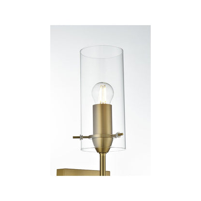 Elsreth 4.5 Inch Wall Sconce Clear Shade in Satin Gold