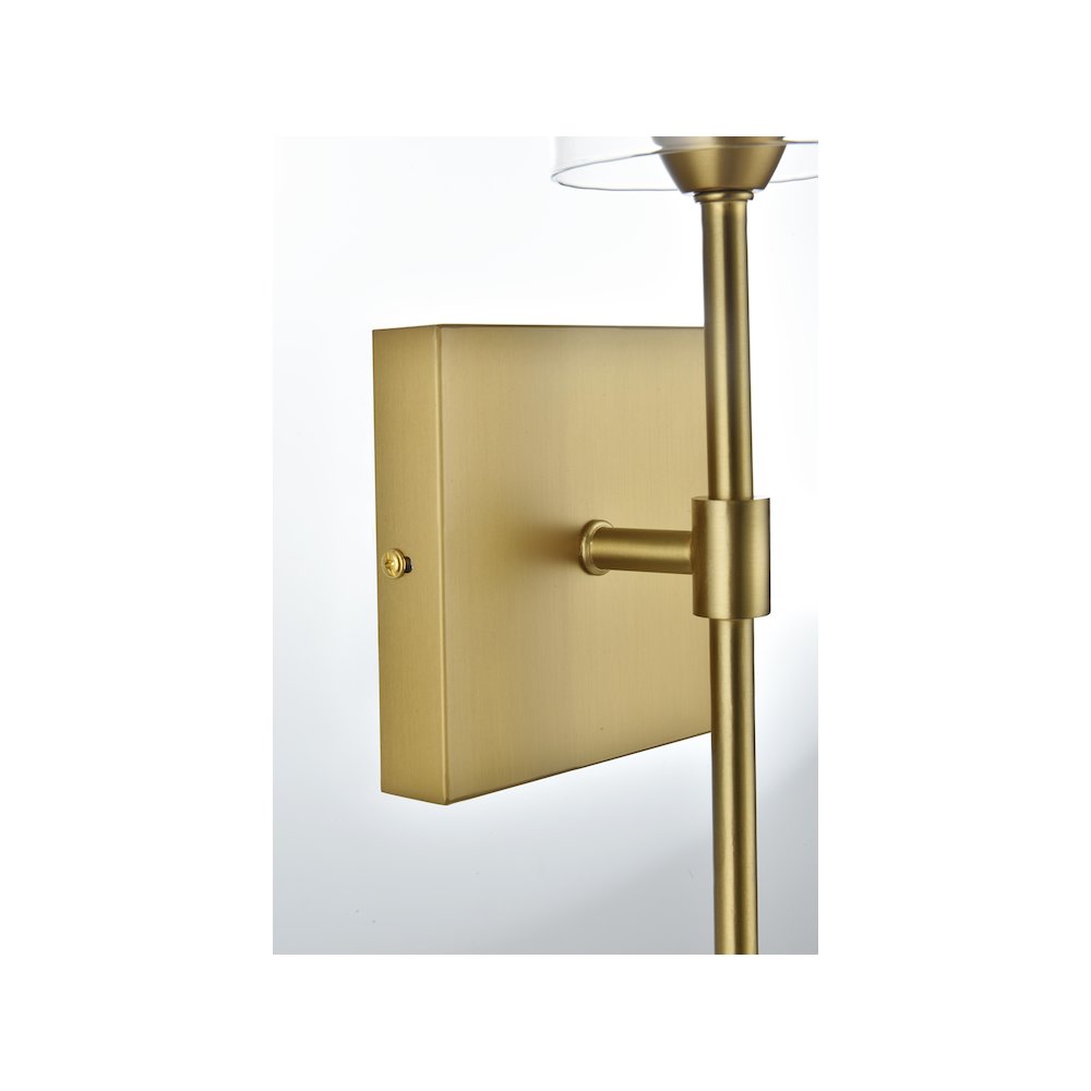 Elsreth 4.5 Inch Wall Sconce Clear Shade in Satin Gold
