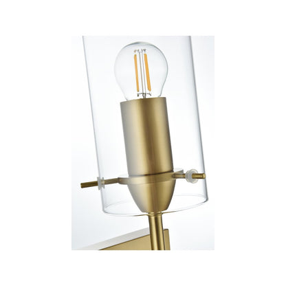 Elsreth 4.5 Inch Wall Sconce Clear Shade in Satin Gold